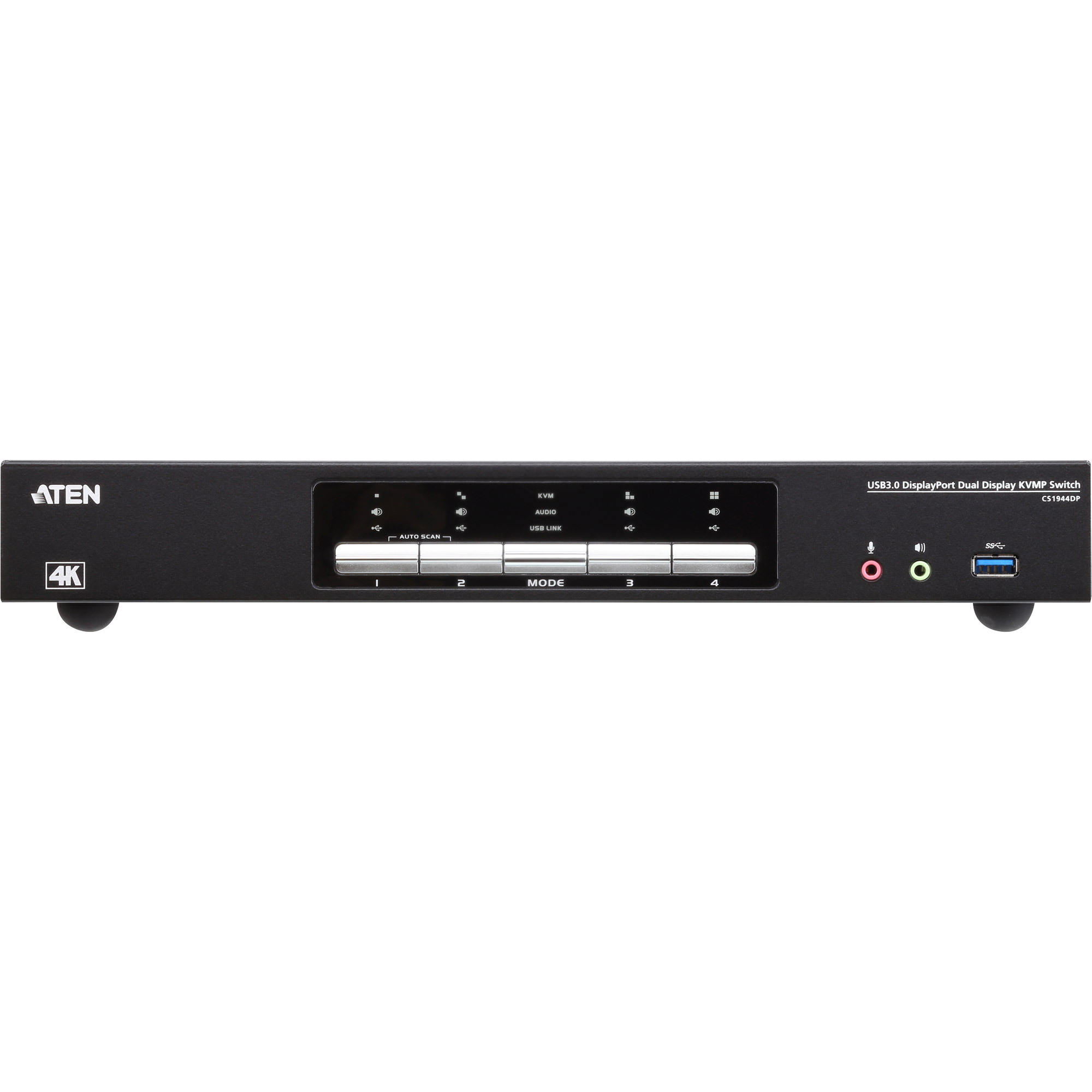 ATEN CS1944DP - KVM-Audio-USB-Switch - 4 x KVMAudio