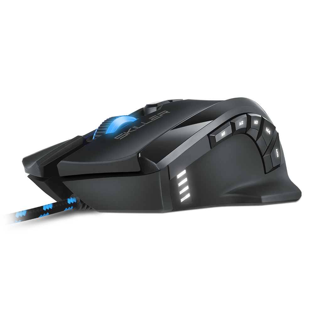 Sharkoon SKILLER SGM1 - Maus - optisch - 12 Tasten, Ansicht 3
