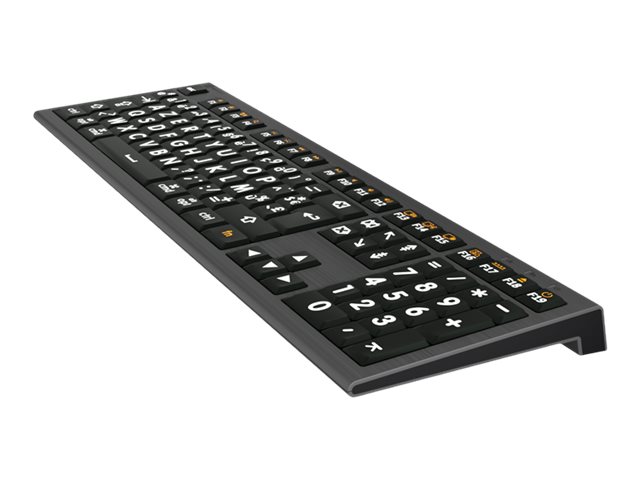 Logickeyboard LKB-LPWB-A2M-FR - Volle Größe (100%) - Kabelgebunden - USB - Schwarz - TL: Französisch, AZERTY, Ansicht 2
