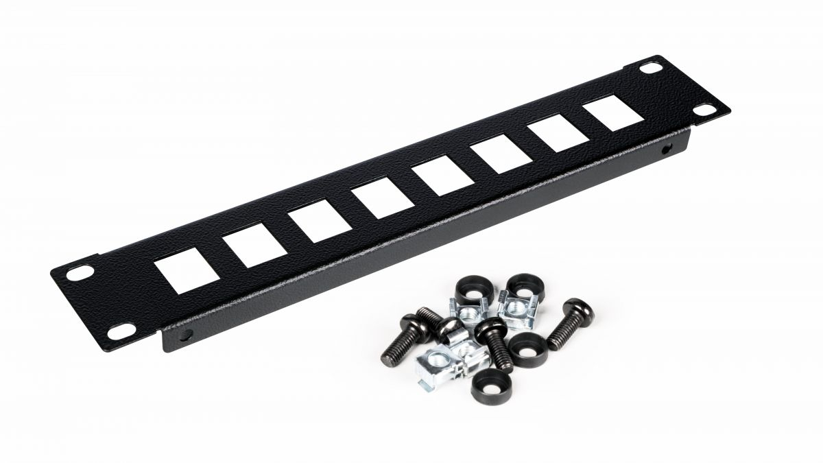 Equip Patchpanel 10 mit Keystone Montage 1U schwarz - Patch-Panel, Ansicht 3