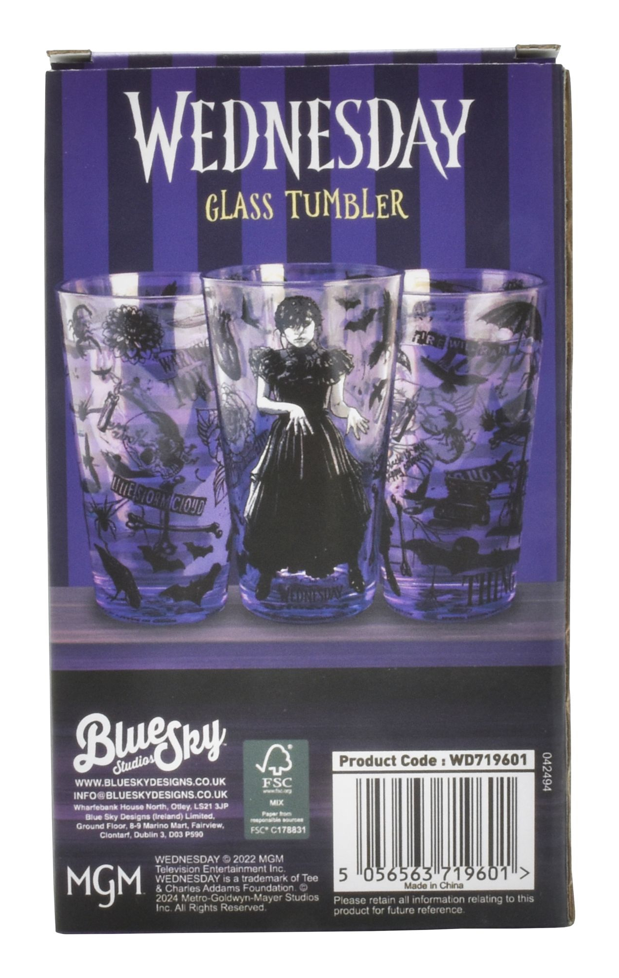 BLUE SKY Wednesday - Glas Tumbler 460ml, Ansicht 4