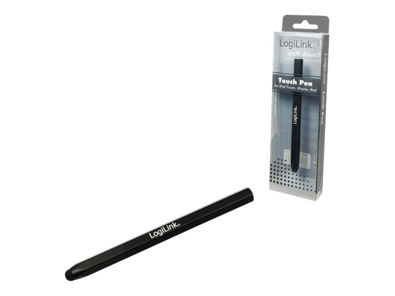 LogiLink Touch Pen - Stylus - Schwarz - für Apple iPad 1  2  iPhone 3G, 3GS, 4, 4S  iPod touch (1G, 2G, 3G, 4G)