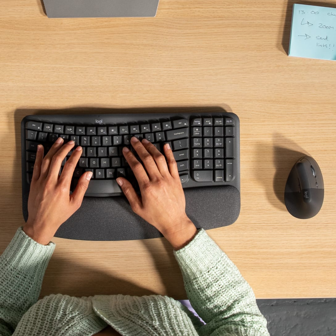 Logitech Wave Keys and Lift Combo - Tastatur-und-Maus-Set - TL: Deutsch, QWERTZ, Ansicht 3