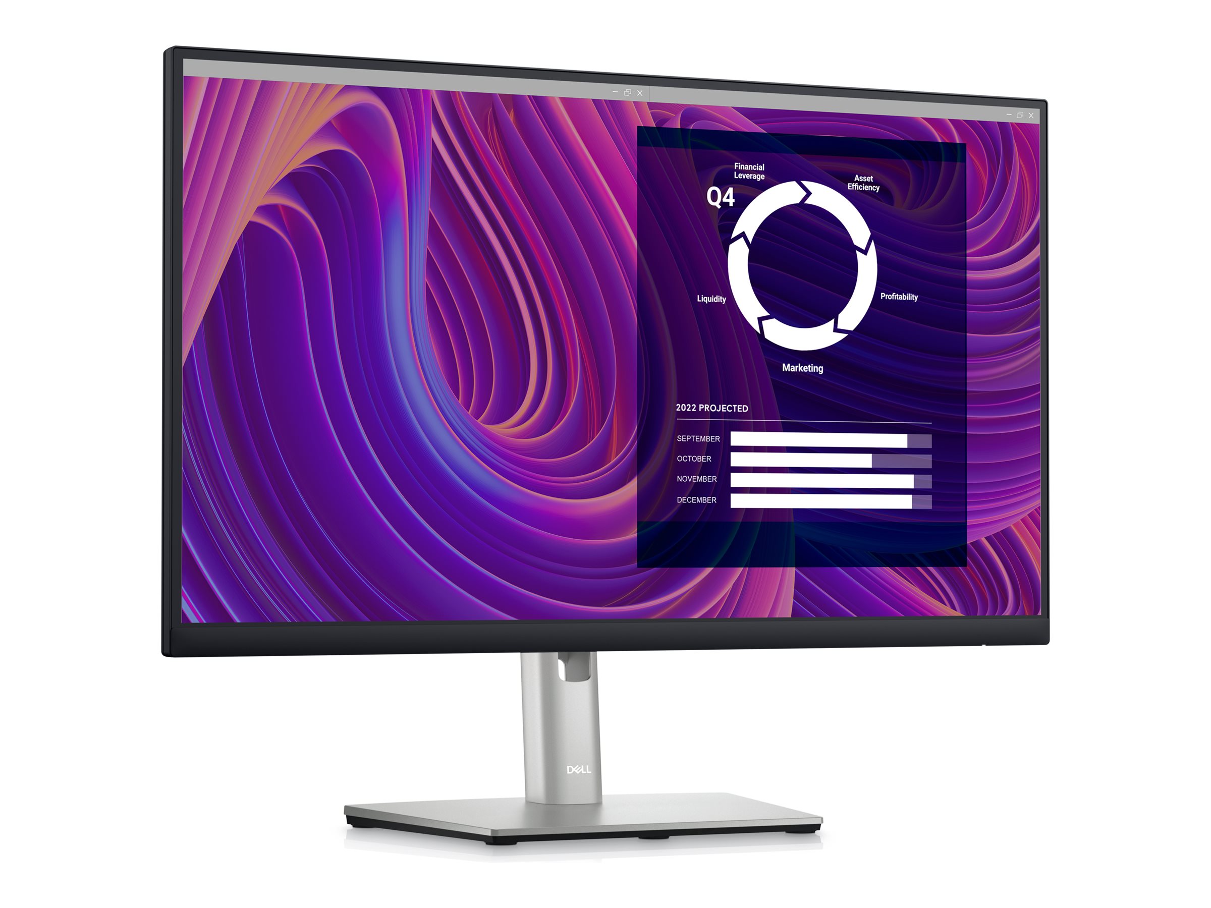 Dell P Series 60,45 cm (23,8)-Monitor – P2423D - 60,5 cm (23.8) - 2560 x 1440 Pixel - Quad HD - LCD - 5 ms - Schwarz, Ansicht 2