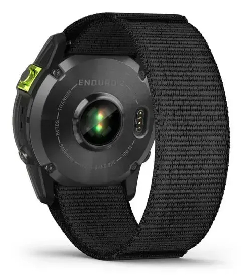 Garmin Enduro 2 - Sportuhr mit Riemen - UltraFit Nylongewebe - schwarz - Handgelenkgröße: 110-220 mm - Anzeige 3.556 cm, Ansicht 4