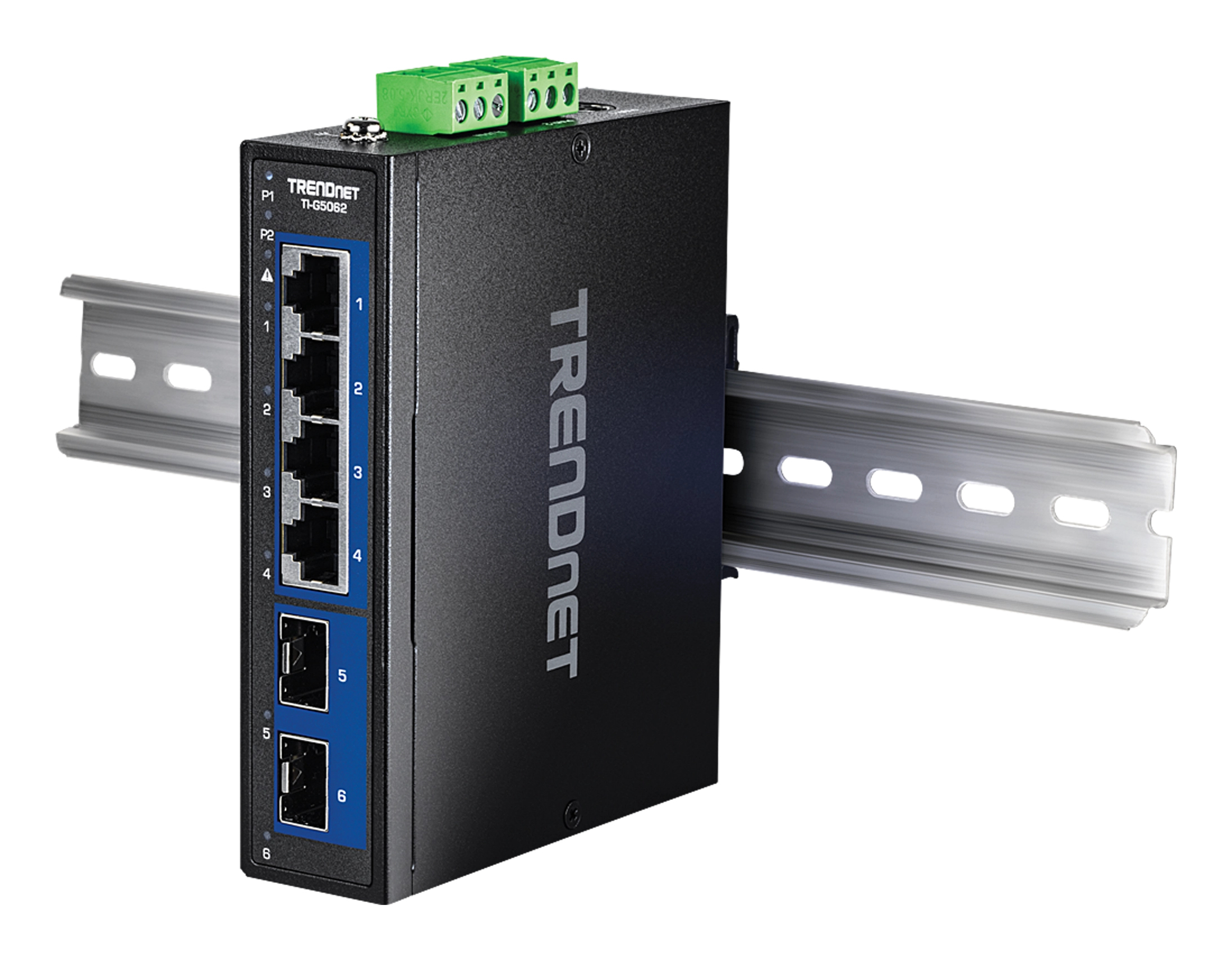 TRENDnet 6-PORT INDUSTRIAL 2.5G DIN-RAIL - Switch, Ansicht 2