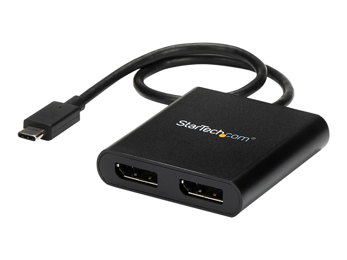 StarTech.com USB-C auf DisplayPort Multi-Monitor Adapter - 2-Port MST Hub - USB C zu 2x DP Splitter - USB Typ C zu DP MST Hub - DisplayPort-Adapter - USB-C (M) zu DisplayPort (W)