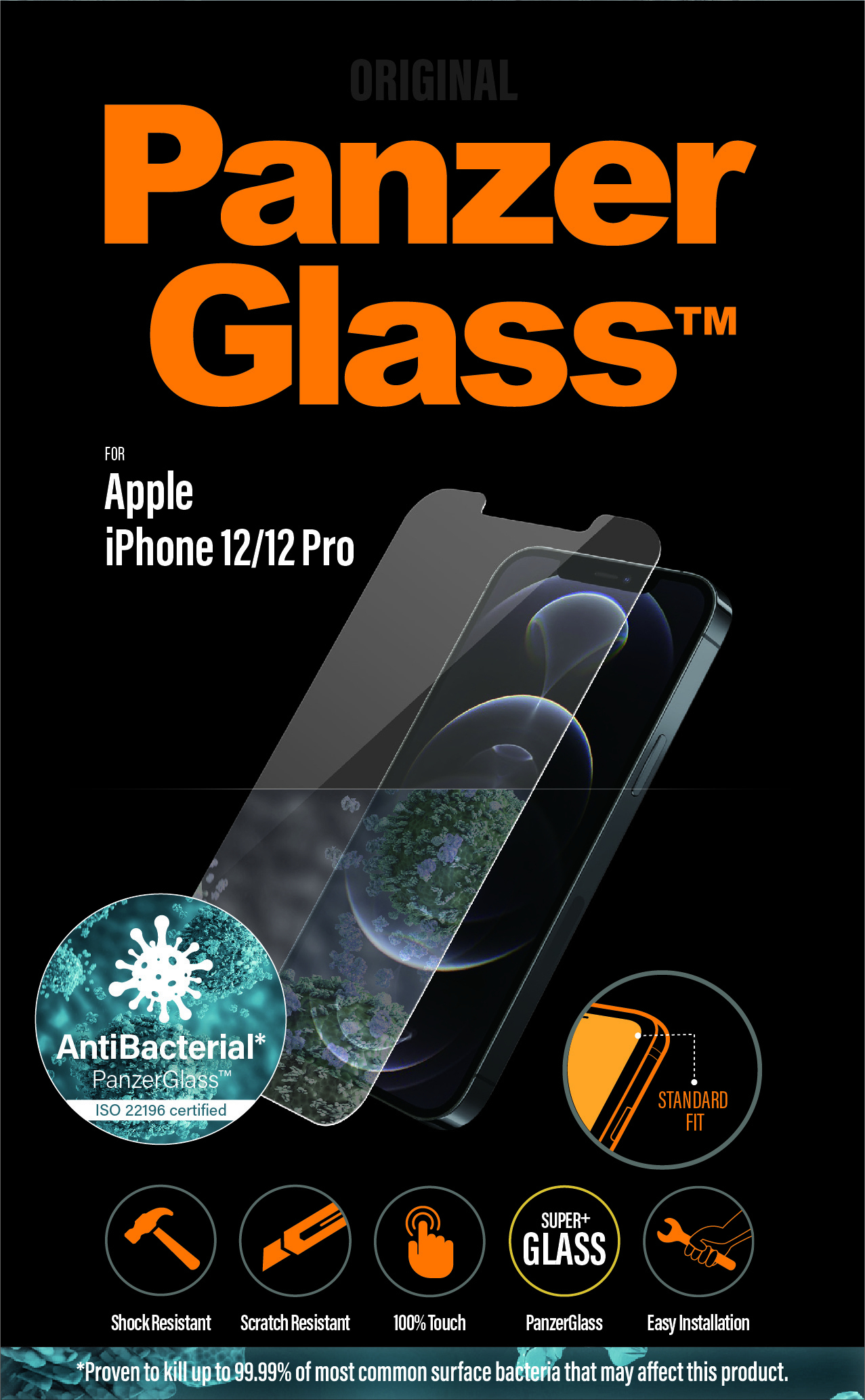 PanzerGlass Original - Bildschirmschutz für Handy - Super+ 142,65 x 67,43 mm, Ansicht 2