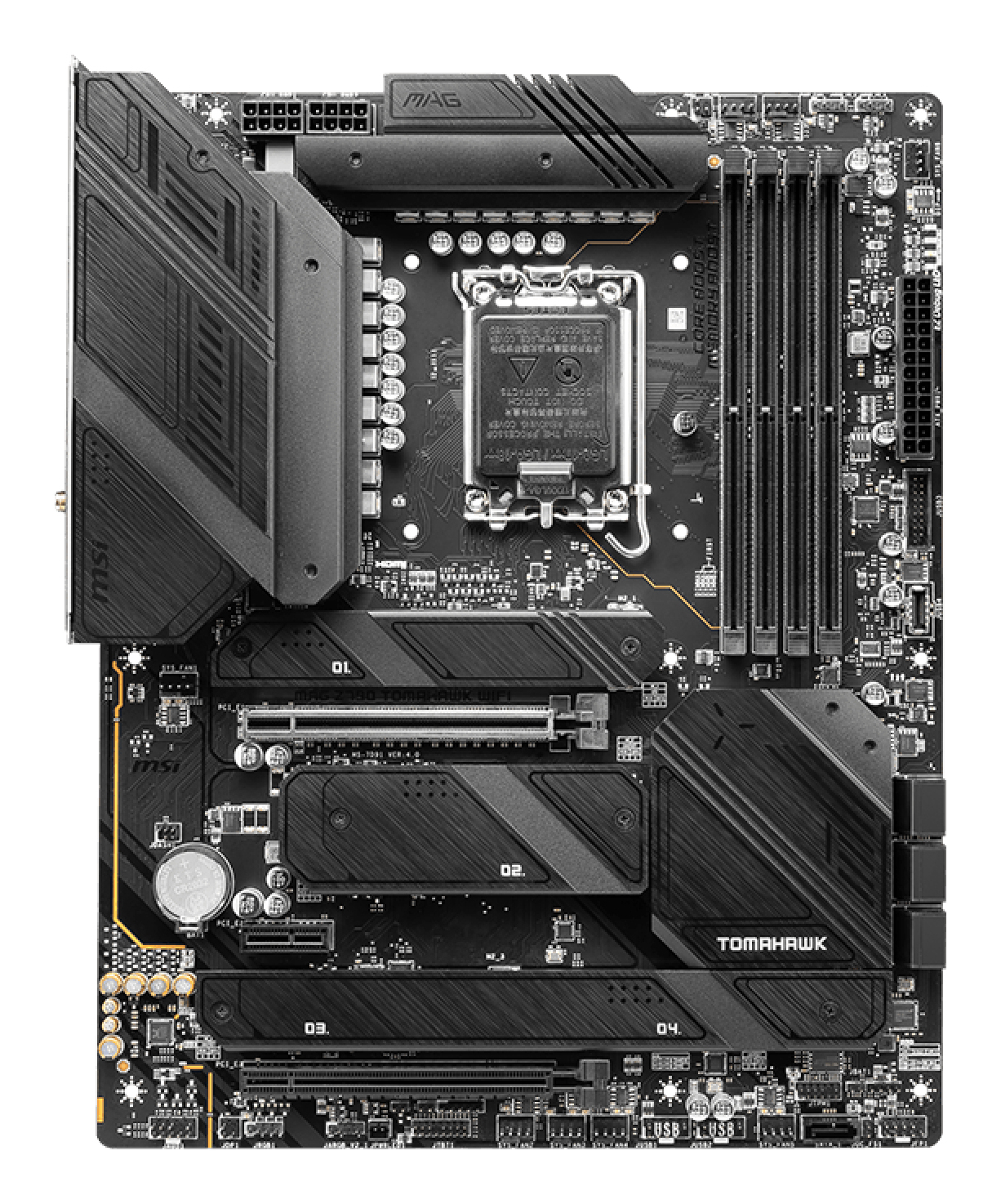 MSI MAG Z790 Tomahawk WIFI - Motherboard - ATX - LGA1700-Sockel - Z790 Chipsatz, Ansicht 2