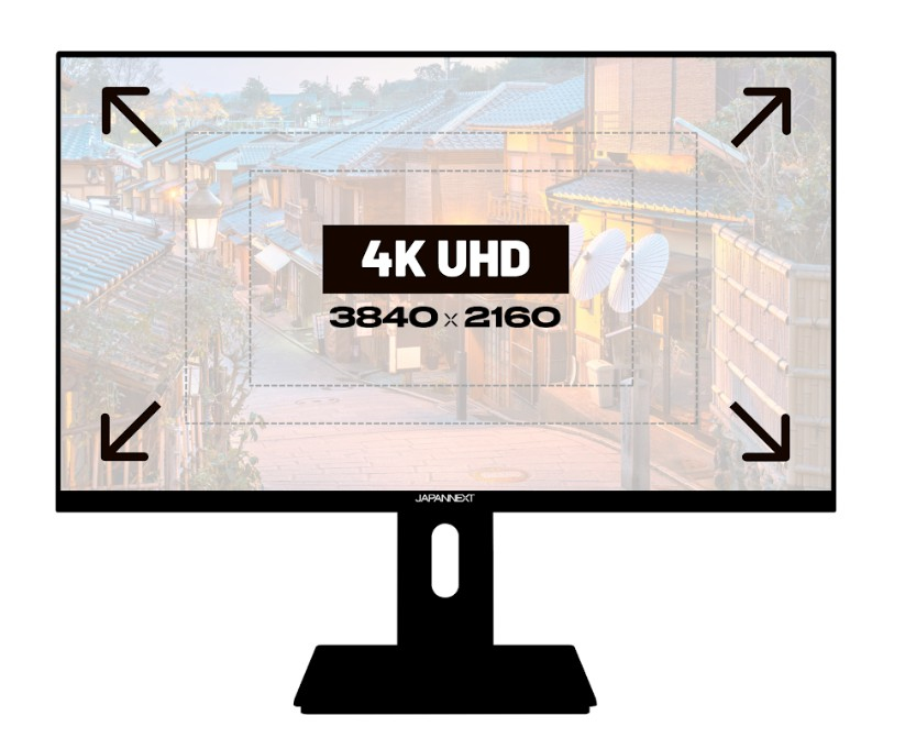 JAPANNEXT JN-IPS270UHD60F 16 9 HDMI/DP UHD - Flachbildschirm (TFT/LCD) - 27, Ansicht 3