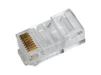 LogiLink Modular Plug for flat cables 100pcs, RJ45 8P8C