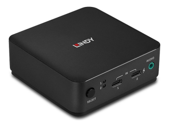 Lindy KVM-Audio-Switch - Typ C DisplayPort 1.2