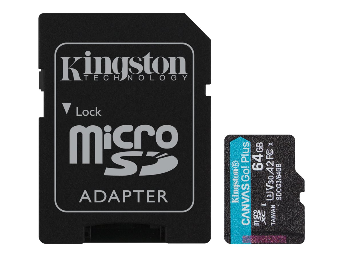 Kingston 64GB MSDXC CANVAS GO PLUS 170R (SDCG3/64GB)