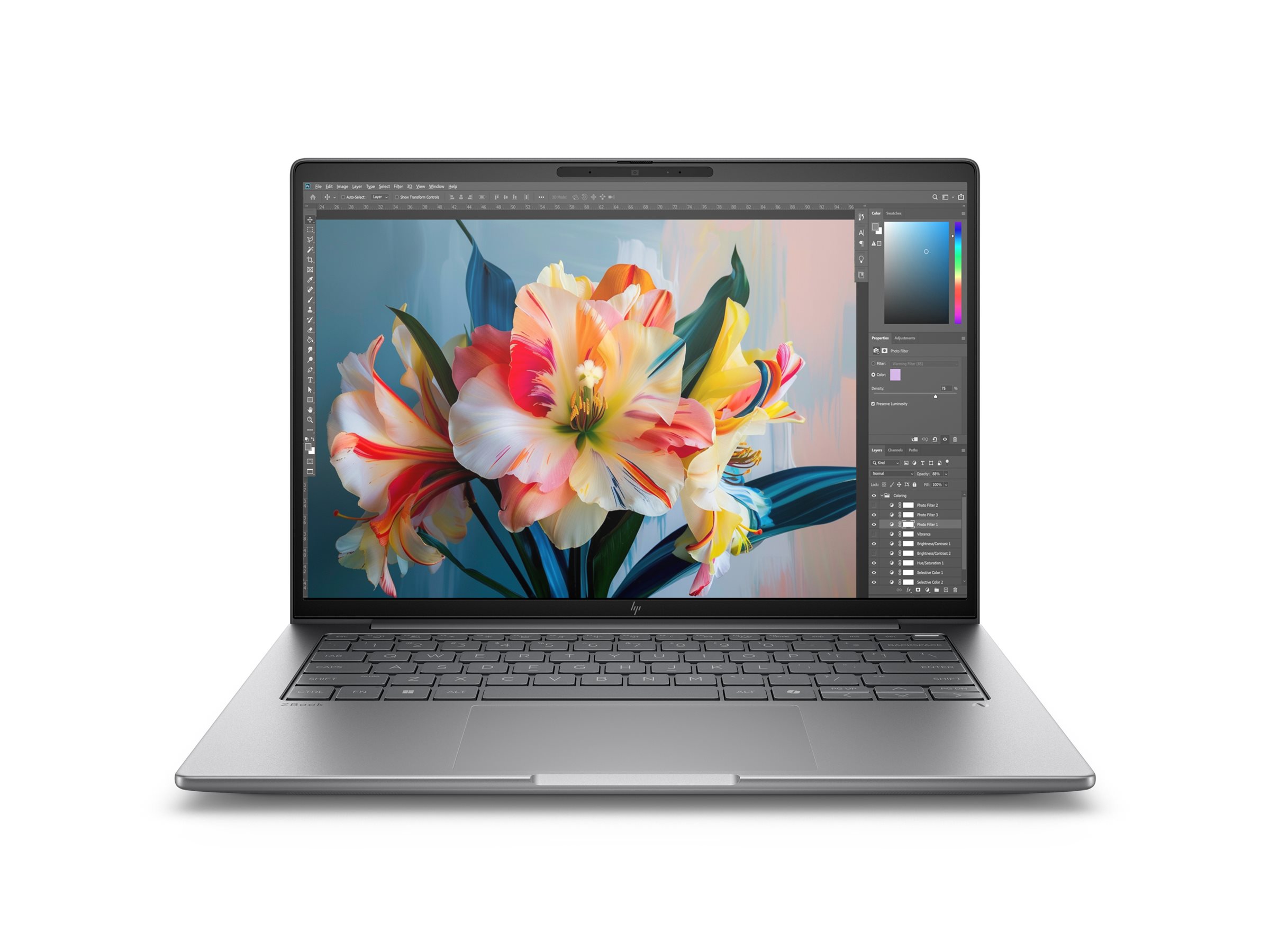 HP ZBook 8 G1i Mobile Workstation - Intel Core Ultra 7 265H / 1.7 GHz - vPro Enterprise - Win 11 Pro - RTX 500 Ada - 64 GB RAM - 1 TB SSD NVMe, TLC - 35.6 cm (14")