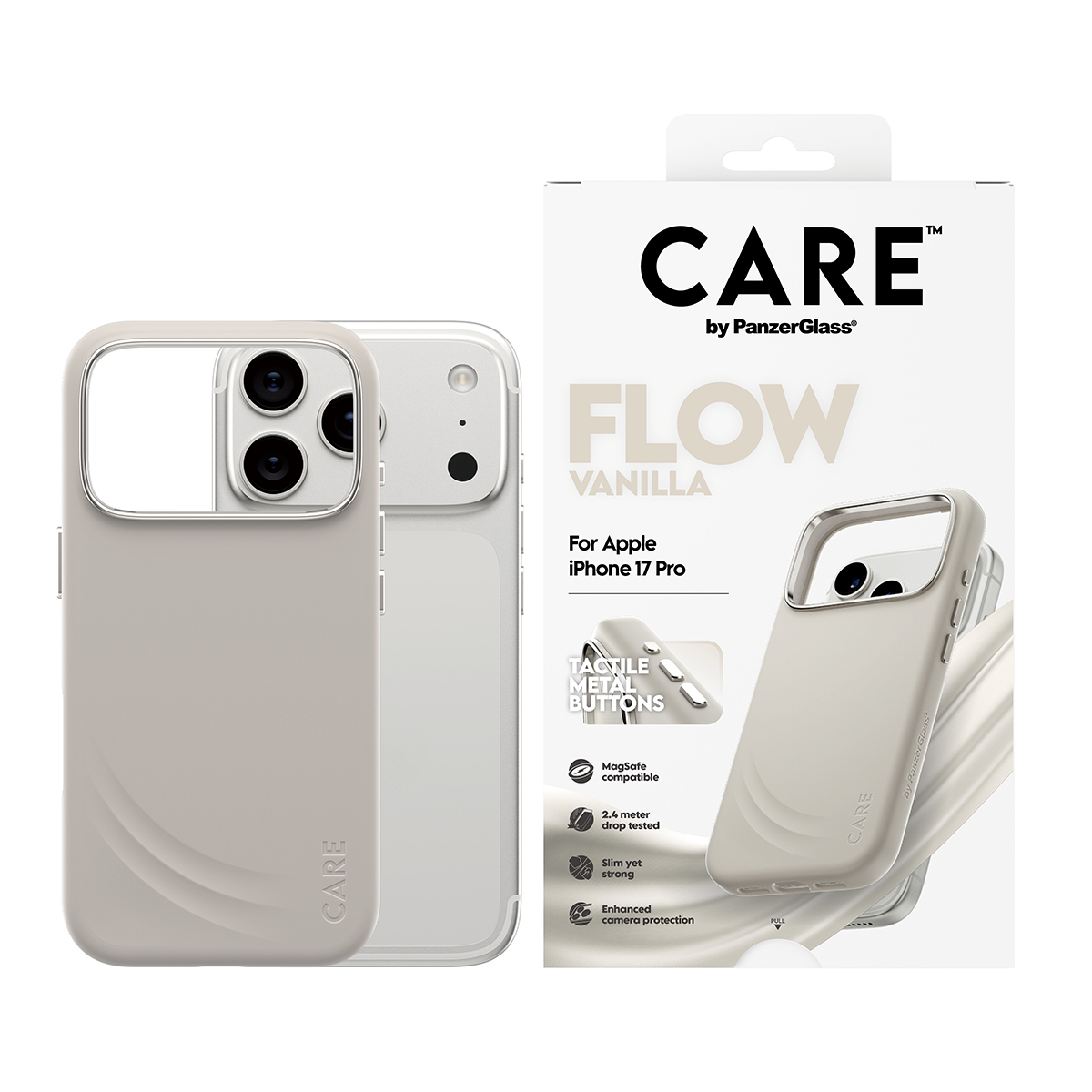 PanzerGlass CARE by PG FF Vanilla MagS iPhone 17 Pro, Ansicht 2