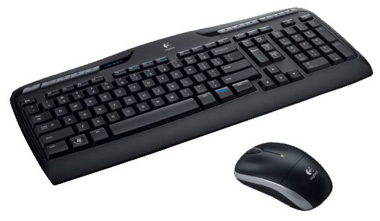 Logitech Wireless Combo MK330, Volle Größe (100%), Kabellos, RF Wireless, QWERTY, Schwarz, Maus enthalten