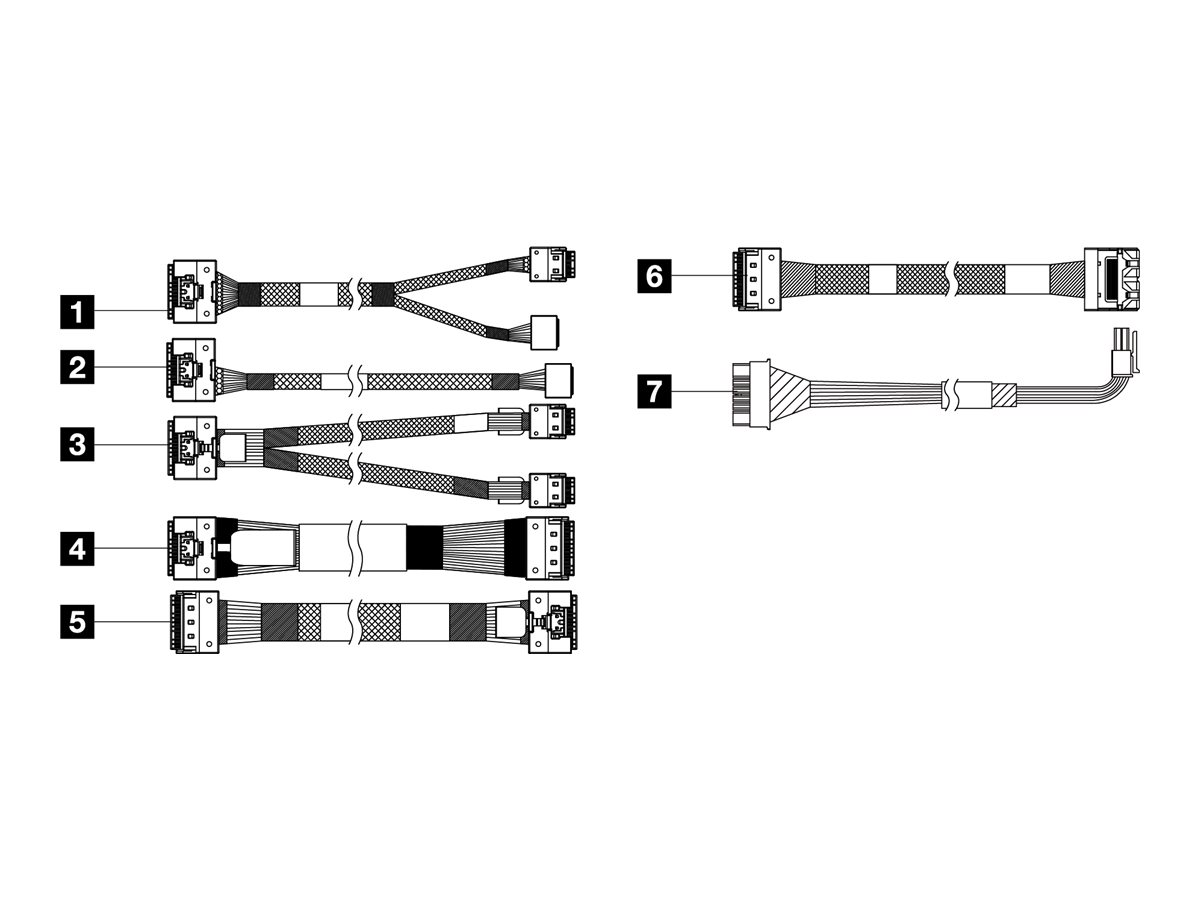 Lenovo Speicherkabelkit - für 25 Chassis