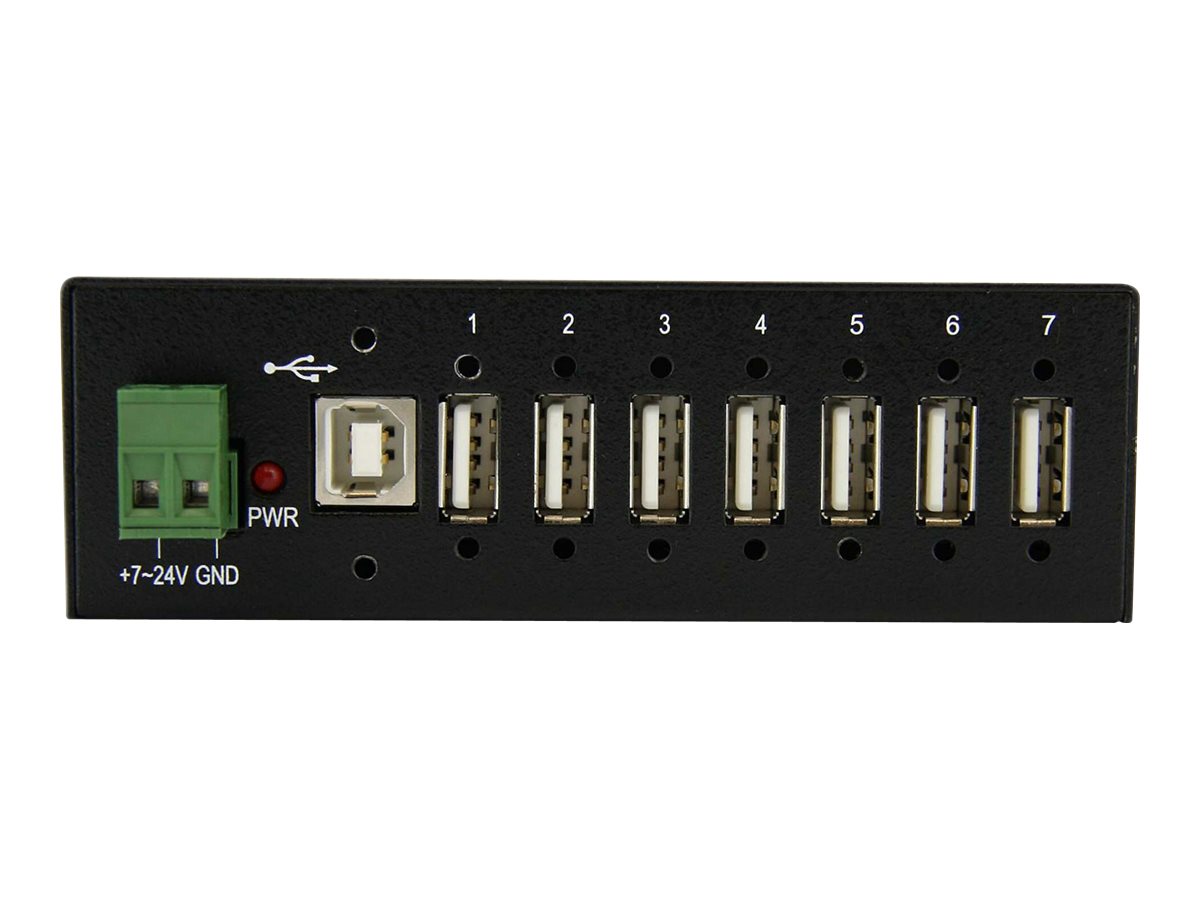 StarTech.com Industrieller montierbarer 7 Port USB 2.0 Hub, Ansicht 3