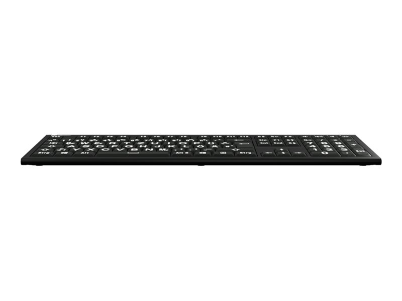 Logickeyboard Largeprint ASTRA 2 - Tastatur - hintergrundbeleuchtet - TL: Deutsch, QWERTZ, Ansicht 4