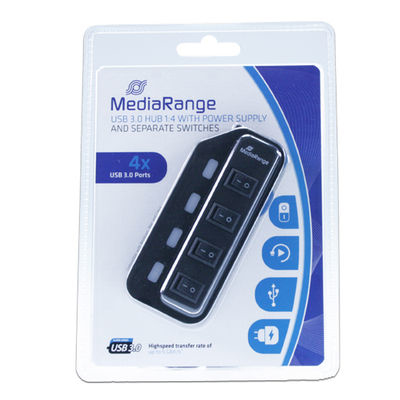 MEDIARANGE MRCS504 - Hub - 4 x SuperSpeed USB 3.0, Ansicht 2