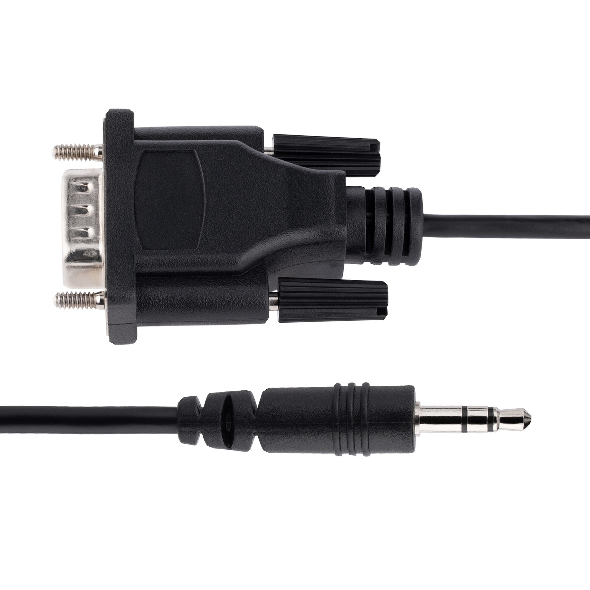 StarTech.com 3ft (1m) DB9 to 3.5mm Serial Cable for Serial Device Configuration, RS232 DB9 Male to 3.5mm Cable, Ansicht 4
