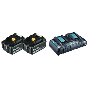 Makita Powersource-Kit Starterset 18V, 5.0Ah, Li-Ionen, 2 Akkus [10.0Ah] [180Wh], Ansicht 2