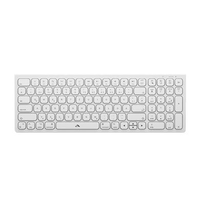 Alogic Echelon Compact USB-C BT Keyboard + Mouse White - Tastatur - USB Typ C - TL: Deutsch, QWERTZ, Ansicht 2