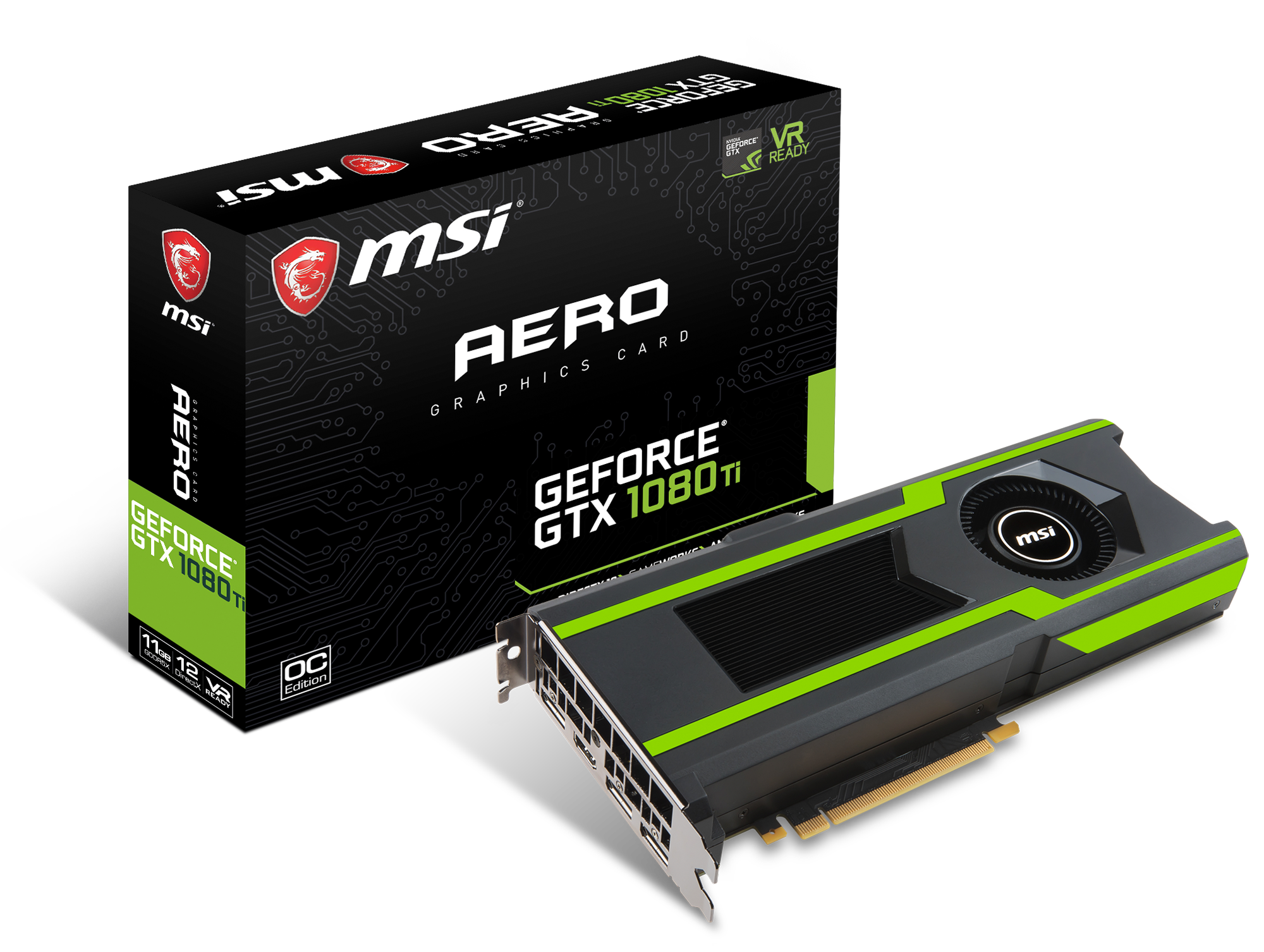 MSI GeForce GTX 1080 Ti AERO 11G OC - VGA - PCI-E x16 (V360-007R) | eBay