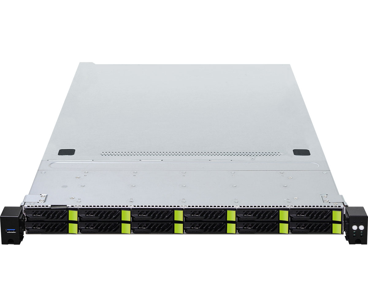 ASRock Rack 1U12E-GENOA/2L2T - Server - Rack-Montage - 1U - 1-Weg - keine CPU - RAM 0 GB - SATA/NVMe, Ansicht 4