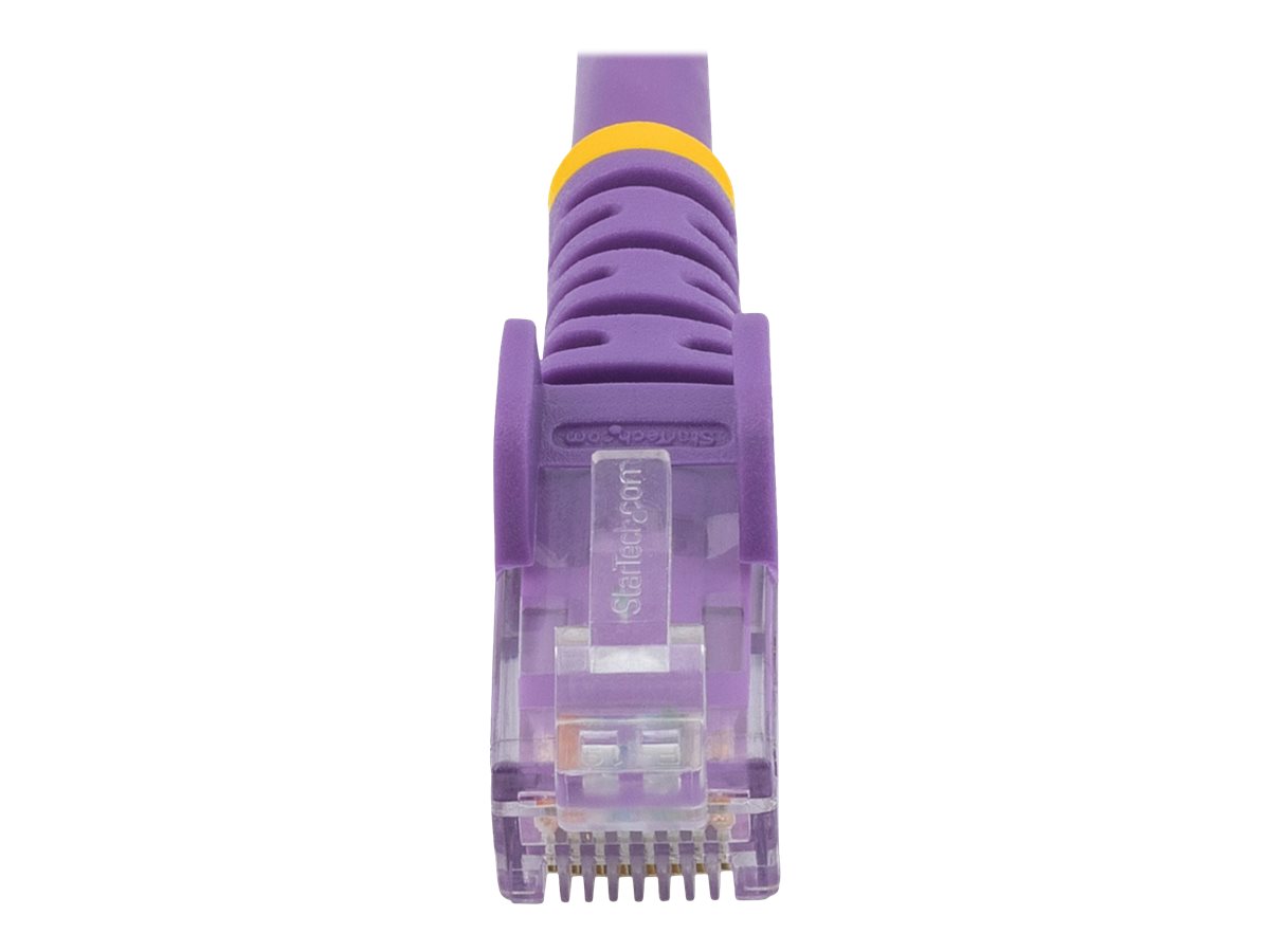 StarTech.com 3m CAT6 Ethernet Cable, 10 Gigabit Snagless RJ45 650MHz 100W PoE Patch Cord, CAT 6 10GbE UTP Network Cable w/Strain Relief, Purple, Wiring is UL Certified/TIA - Category 6 - 24AWG (N6PATC3MPL)