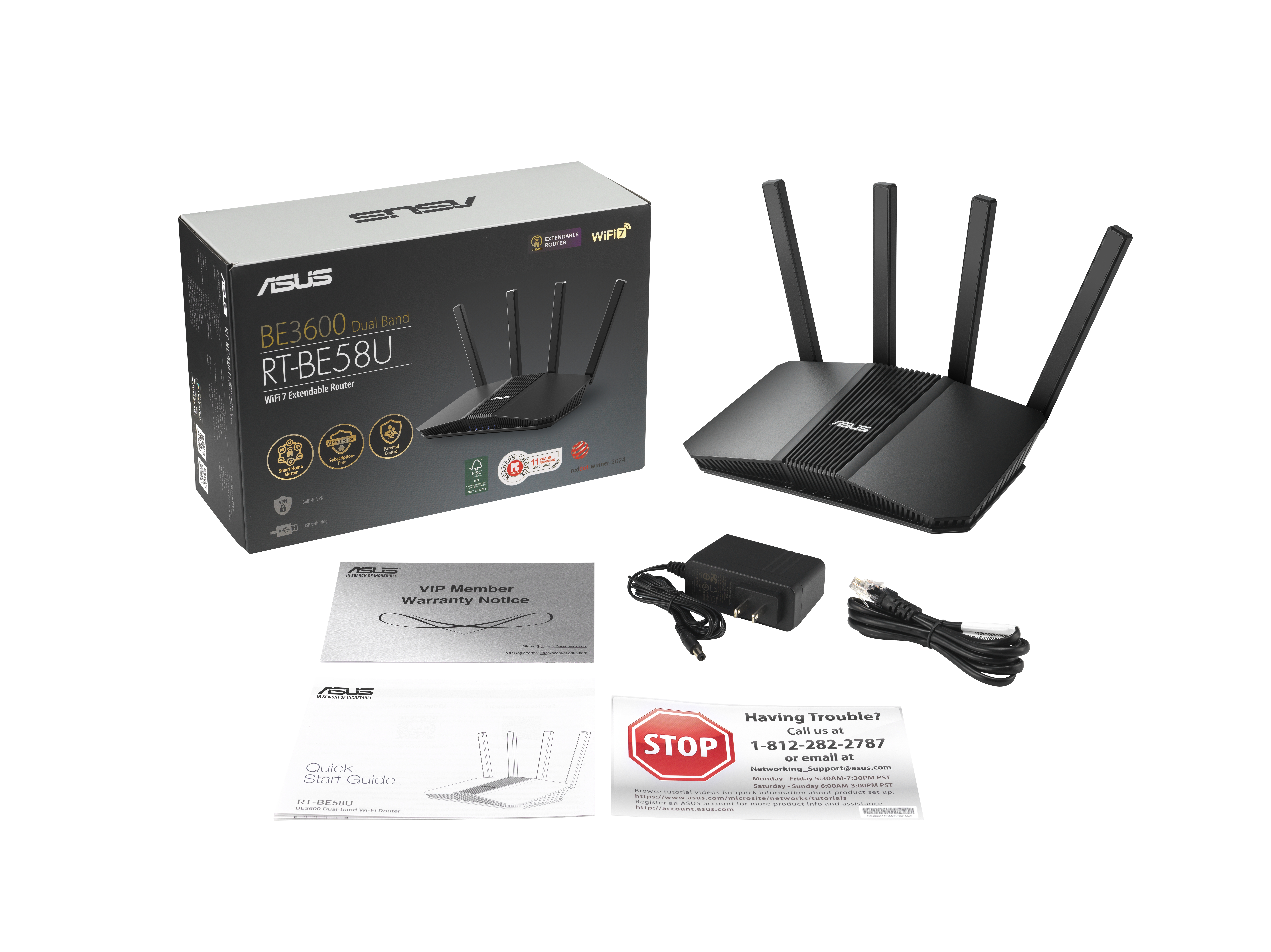 ASUS RT-BE58U - Wireless Router 4-Port-Switch, Ansicht 2