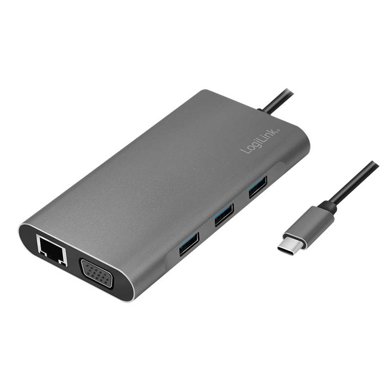 LogiLink Dockingstation - USB-C 3.2 Gen 1 - VGA, HDMI, Ansicht 2