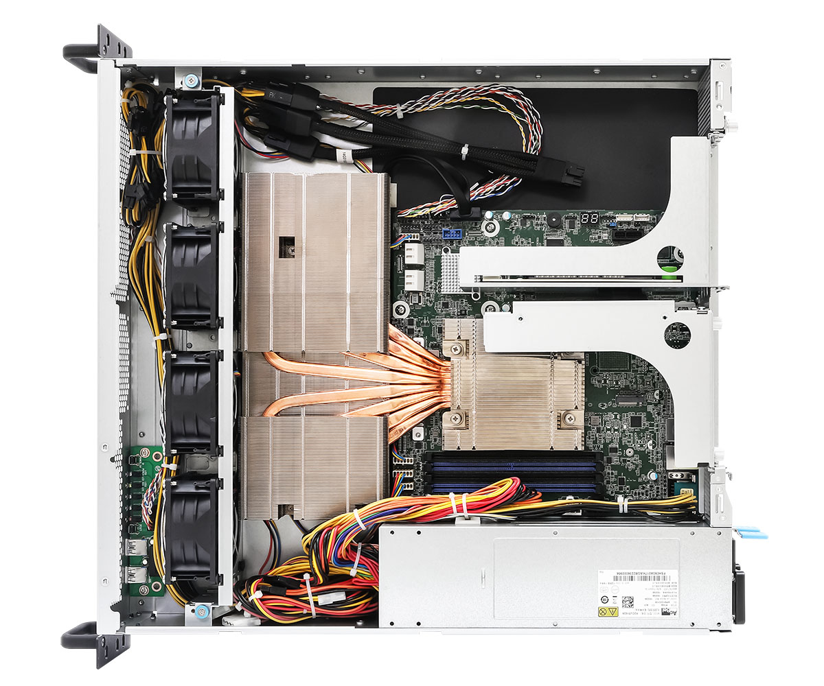 ASRock Barebone Server Single Sockel AM5 2U1G-B650/EVAC - Barebone - AMD Sockel AM5 (Ryzen Zen4), Ansicht 3