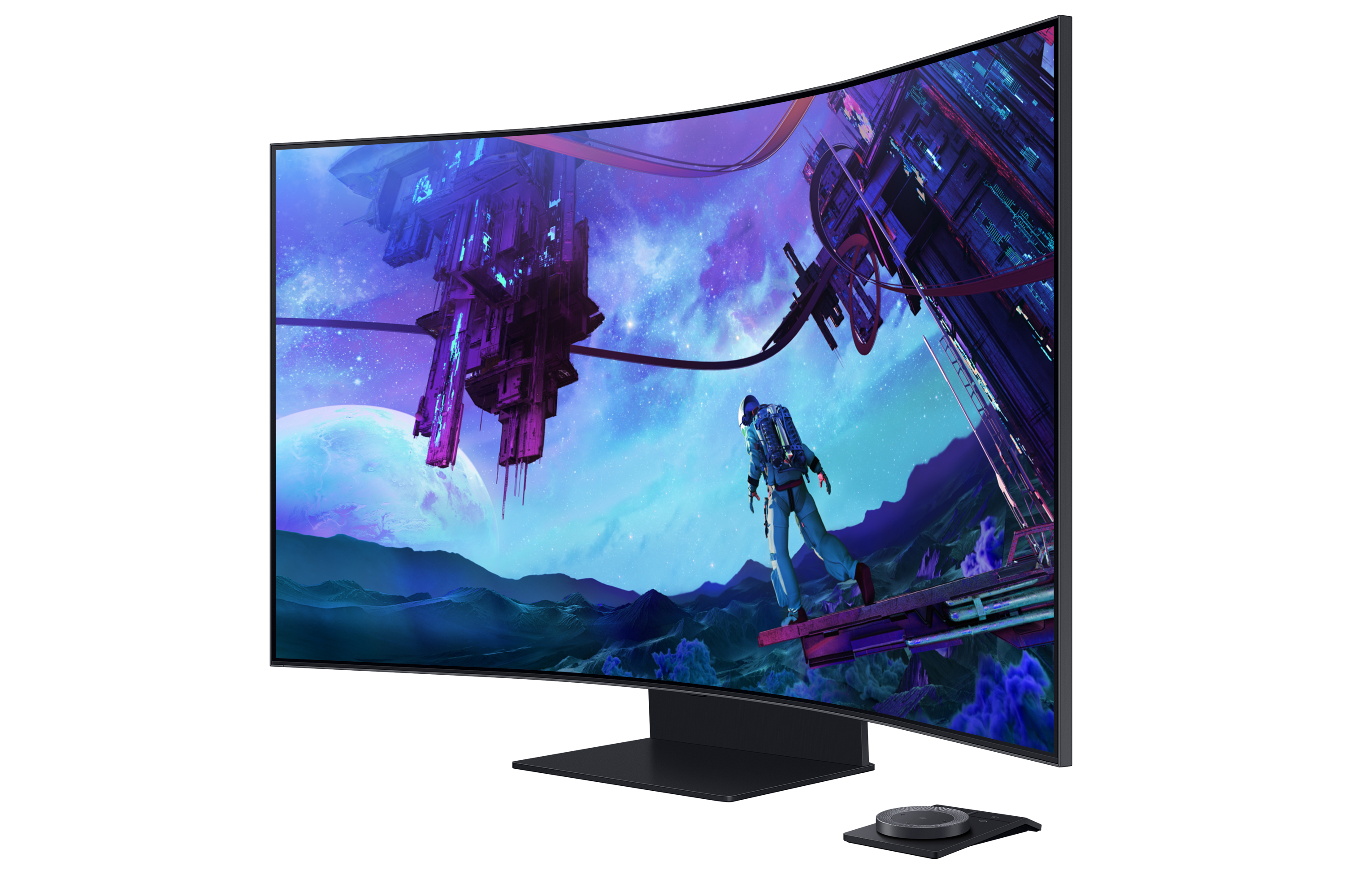 Samsung Odyssey Ark S55CG970NU - G97NC Series - QLED-Monitor - Smart - Gaming - gebogen - 138 cm (55), Ansicht 4
