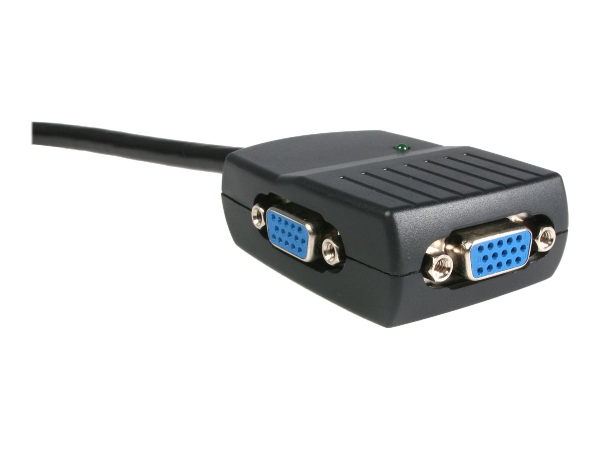 StarTech.com Startech 2 Port VGA Video Splitter - Monitor Splitter Kabel mit Stromversorgung über USB - 1 x VGA (Stecker)