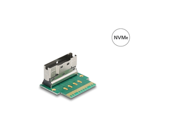 Delock Adapter Slim SAS SFF-8654 8i Stecker zu Buchse 90° ge - Adapter - Serial Attached SCSI (SAS)