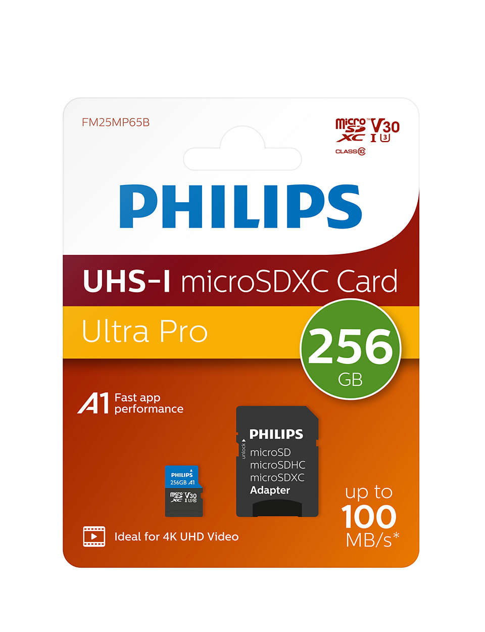 Philips Ultra Pro FM25MP65B - Flash-Speicherkarte (SD-Adapter inbegriffen), Ansicht 2