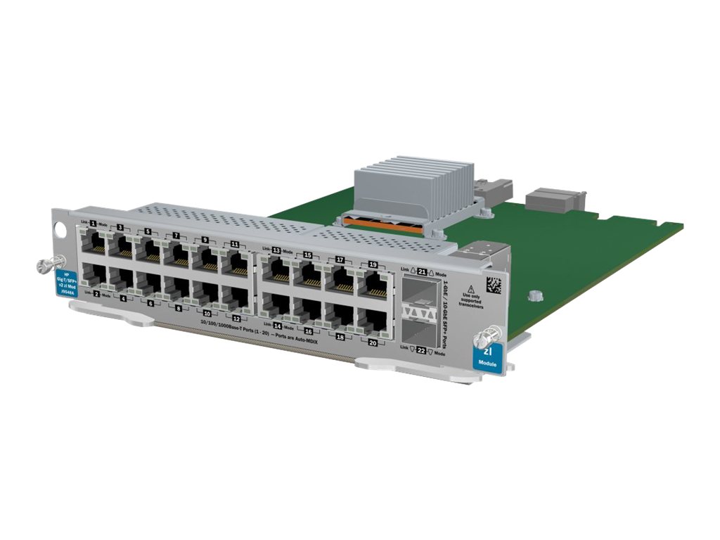 HP 20-port Gig-T / 2-port SFP+ Module (J9548A)