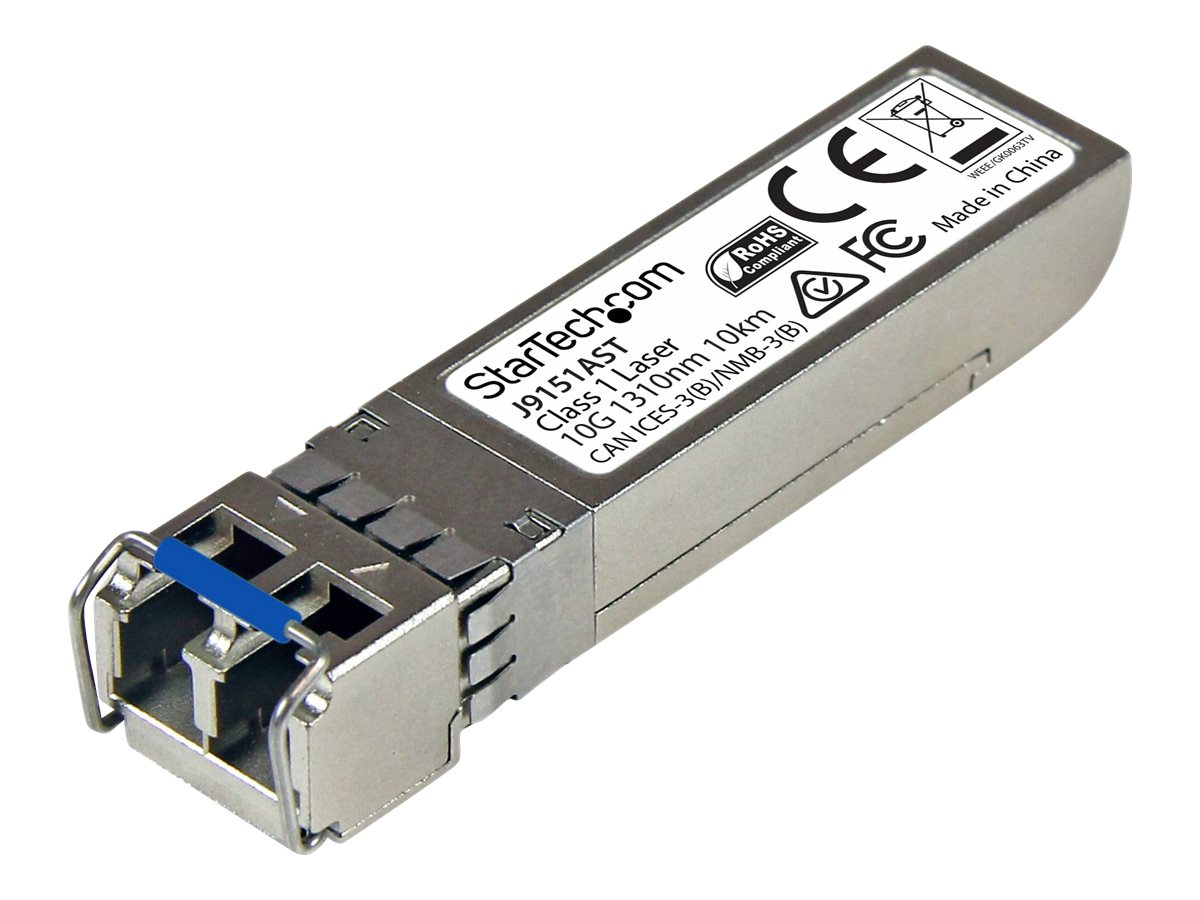 StarTech.com 10 Gigabit LWL SFP+ Transceiver Modul - HP J9151A kompatibel - SM LC mit DDM - 10km - 10GBase-LR - SFP+-Transceiver-Modul (gleichwertig mit: HP J9151A)
