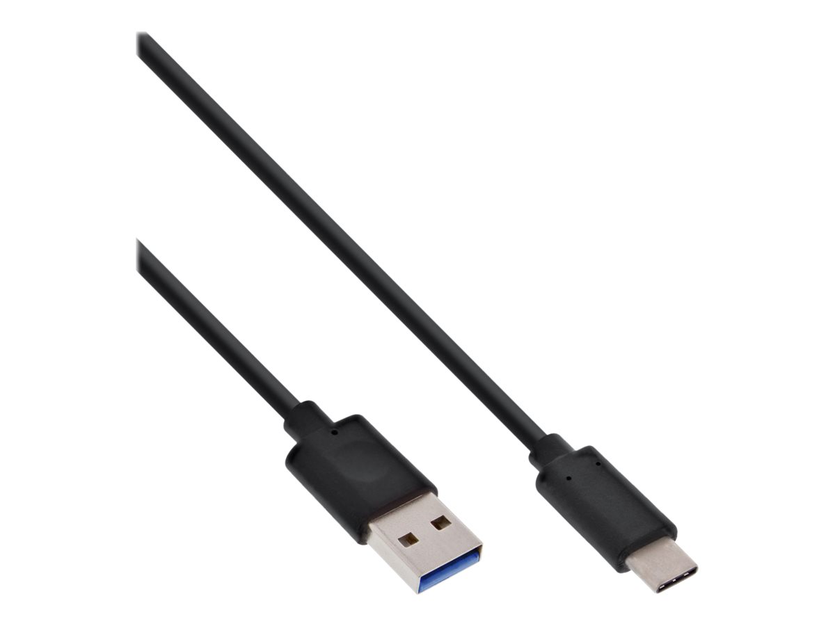 InLine USB 3.2 Gen.1x2 Kabel - USB-C Stecker an A Stecker - schwarz - 15m