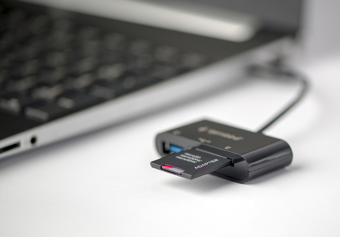 Gembird Kompakter USB Typ C SDXC Combo Card schwarz - Card-Reader - Extended Capacity SD (SDXC), Ansicht 2
