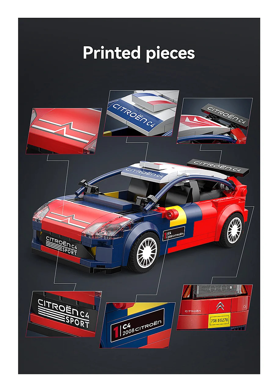 JAMARA CaDA Citroen C4 WRC 1 24 Bricks 8+, Ansicht 4