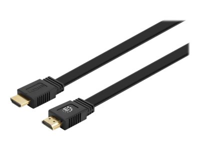 Vorschau: IC Intracom Manhattan HDMI Cable with Ethernet (Flat), 4K@60Hz (Premium High Speed)