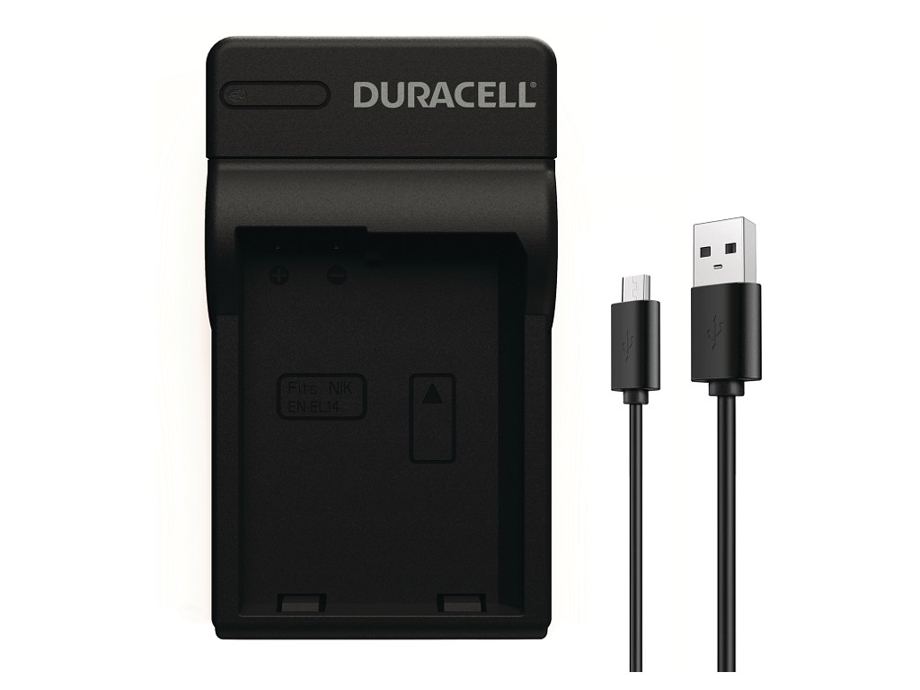 Duracell USB-Batterieladegerät - Schwarz - für Nikon D3200, D5100, D5200, D5300, D5500, D5600, Df, Ansicht 2