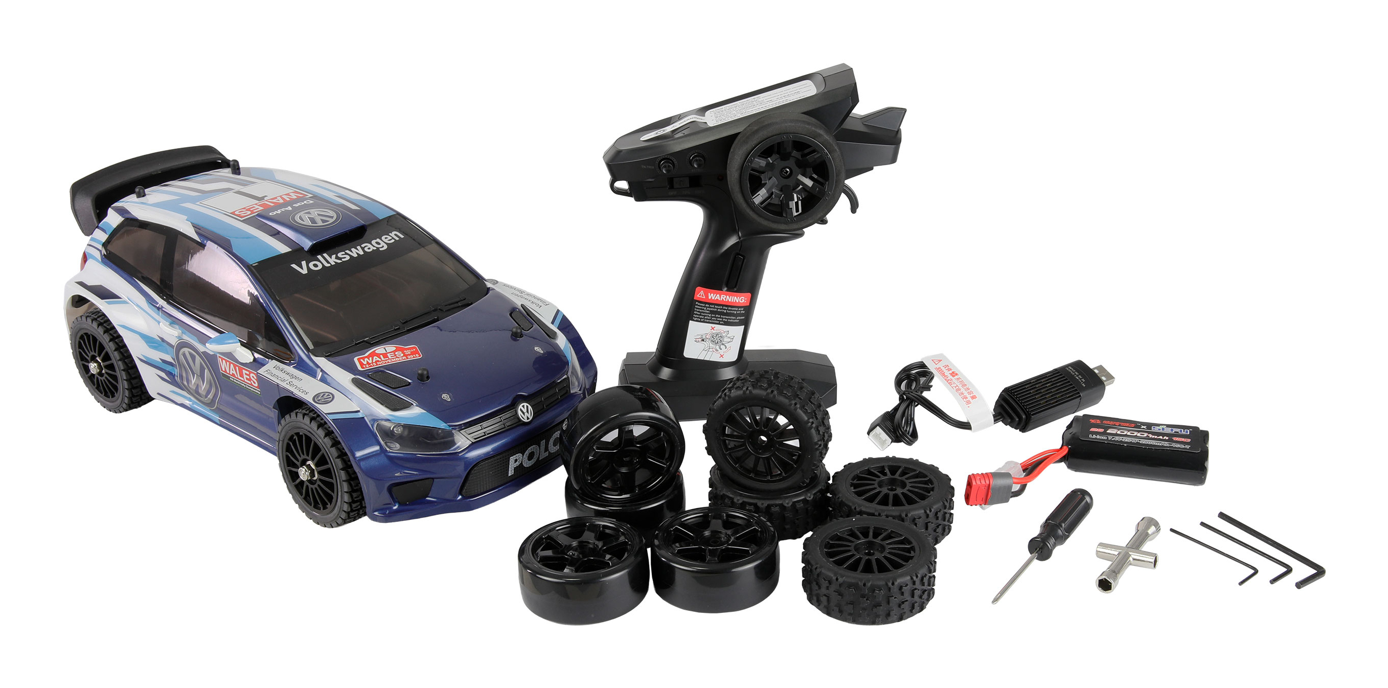 Amewi RC Rallye VW Polo R WRC HyperGo 1 14 RTR blau, Ansicht 2