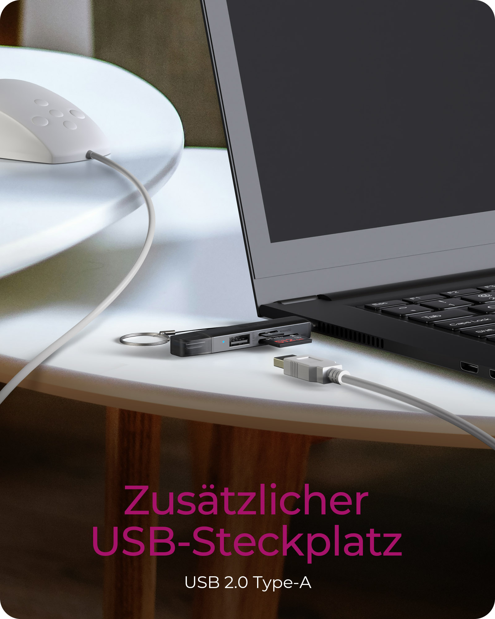 ICY BOX IB-CR203-CU3 USB 3.2 Gen 1 Card - Card-Reader, Ansicht 3