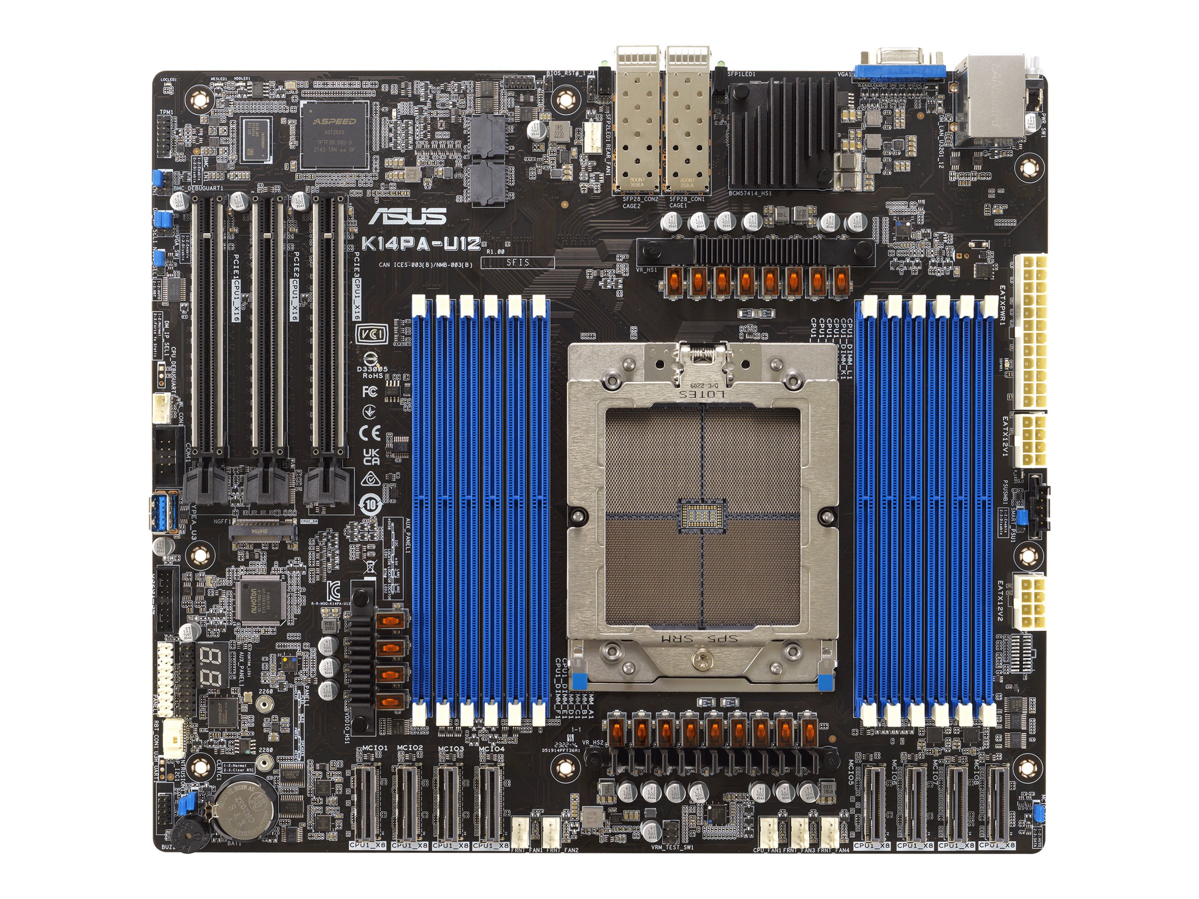 ASUS K14PA-U12 - Motherboard - SSI CEB - AMD