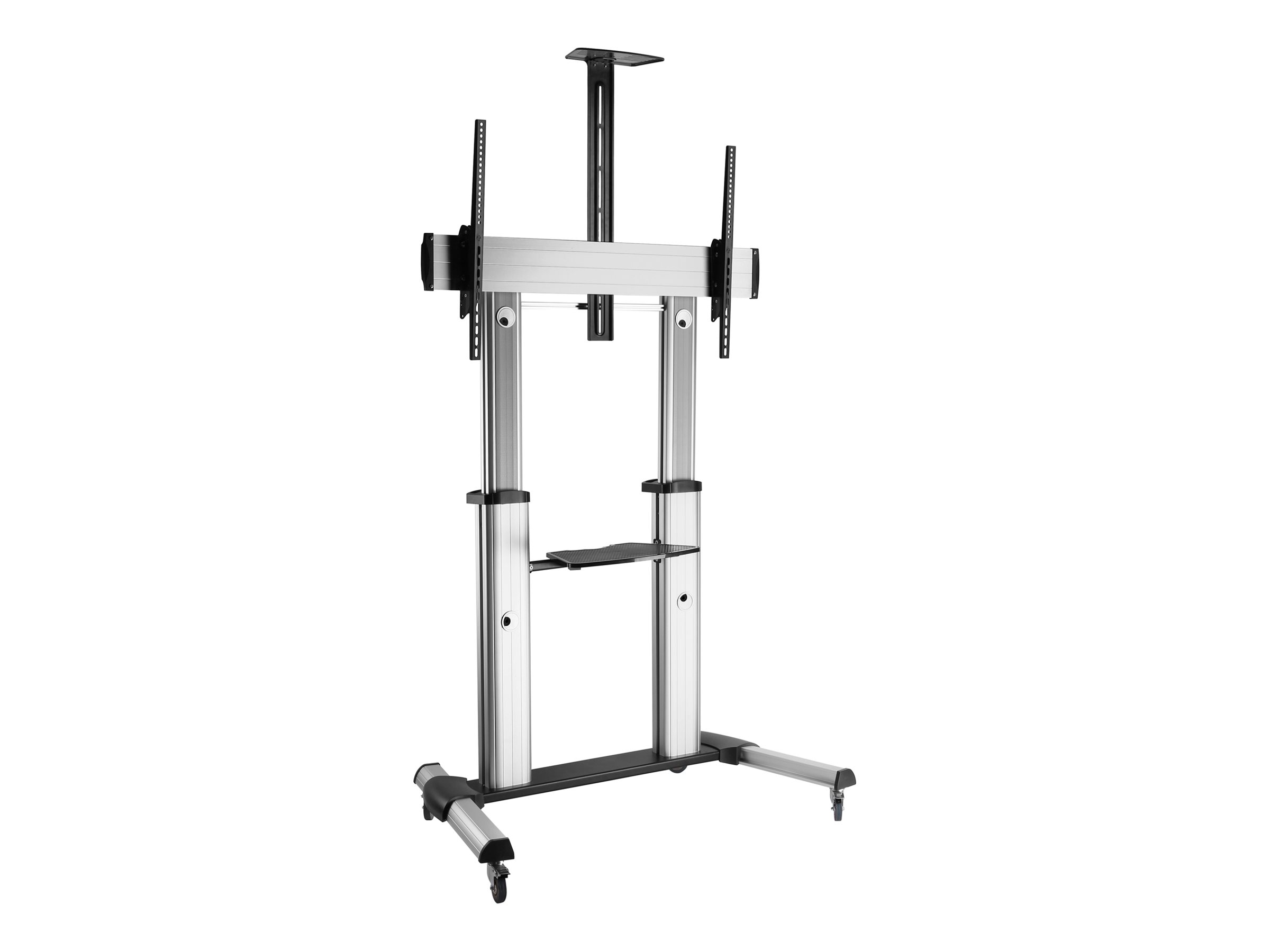 Equip Pro - Wagen - für LCD TV - Kunststoff, Aluminium, Stahl - Schwarz, Silber - Bildschirmgröße: 152.4-254 cm (60"-100")