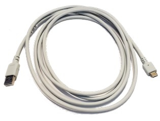 Zebra USB-Kabel - 24 pin USB-C (M) zu USB (M) - Weiß, Ansicht 2