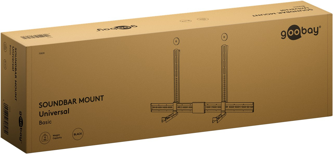 Goobay Soundbar-Halterung für TV Universal schwarz, Ansicht 2